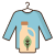 Floating laundry icon